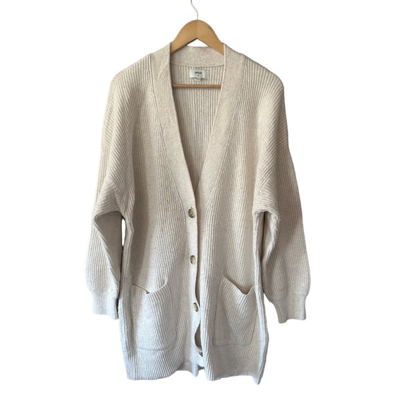 Cozy Cream Cardigan Sweater - Picture 1 of 7